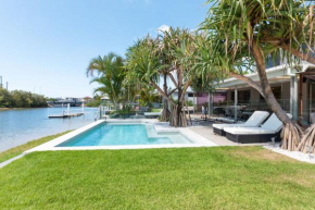 Coorumbong 28 - Six Bedroom Beach Home on Mooloolaba Canal with Pool, AC, Free WiFi!